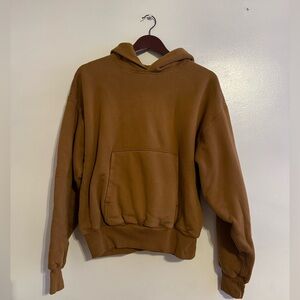 YZY x GAP Brown Cropped Sweatshirt Hoodie